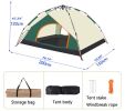 Camping dome tent is suitable for 2~3 people, waterproof, spacious, portable backpack tent, suitable for outdoor camping/hiking