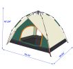 Camping dome tent is suitable for 2~3 people, waterproof, spacious, portable backpack tent, suitable for outdoor camping/hiking