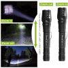 2Packs Tactical Military LED Flashlight 50000LM Zoomable Rechargeable Flashlight Torch w/ 5Modes SOS Night Light