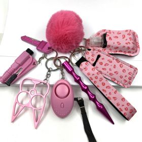 Custom Personal Safety Survival Women Alarm Window Breaker Set Girl Self Defense Keychain (style: Style4)